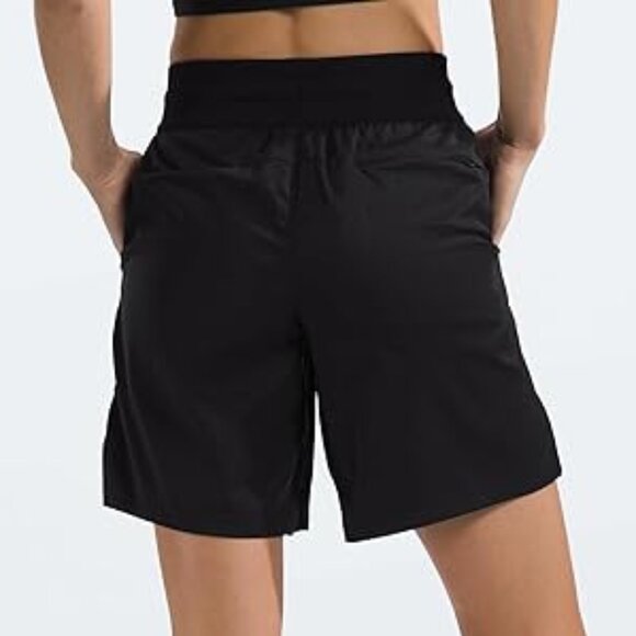 The North Face NWT Women's‎ Black Aphrodite Motion Shorts Size Medium Long - Picture 7 of 7